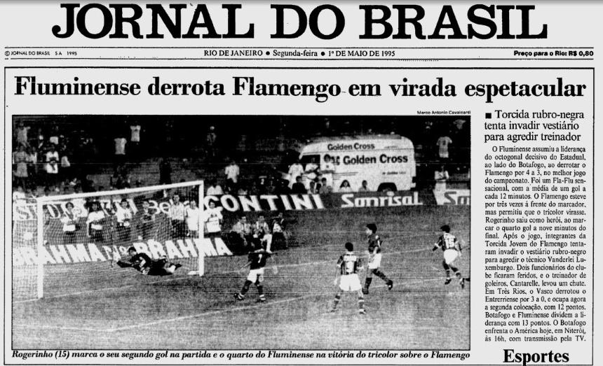 fluminense 4 3 flamengo 01 05 1995