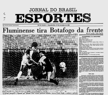 fluminense 3 x 0 botafogo 15 11 1982