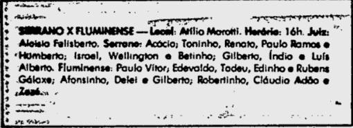 serrano fluminense 13 09 1981