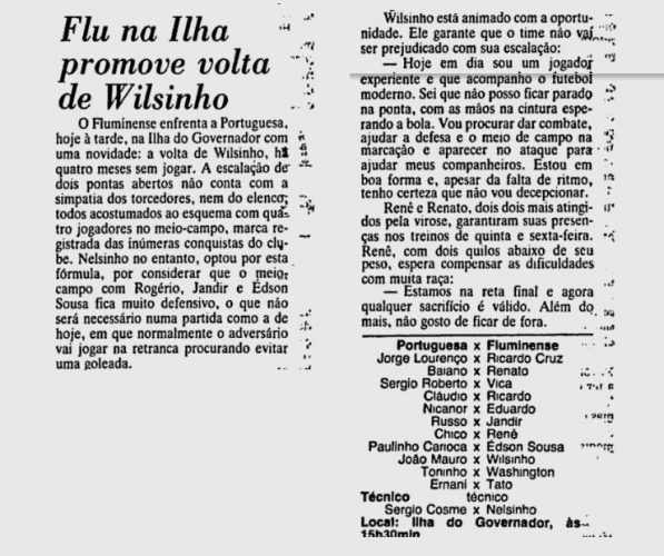 flu wilsinho 25 05 1986