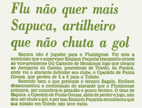 sapuca fluminense set feature green 05 07 1980