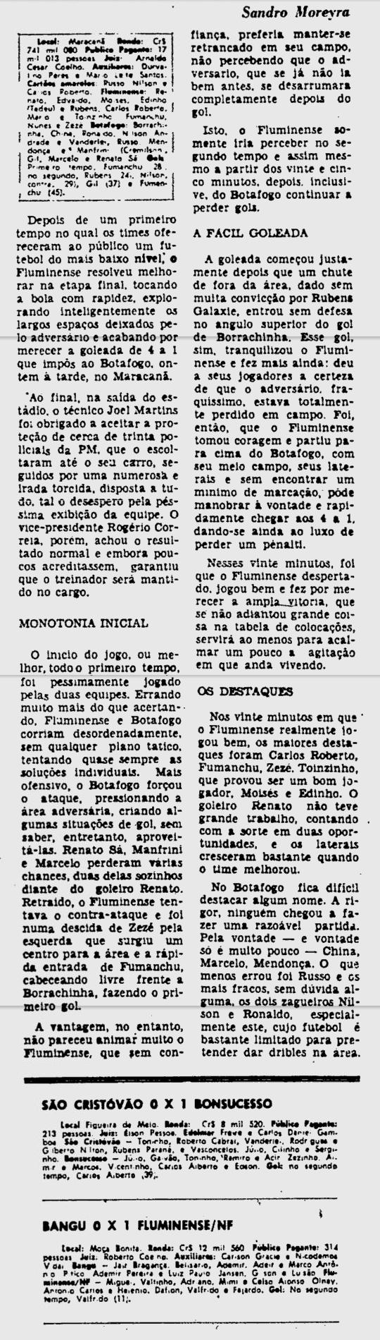 fluminense 4 1 botafogo 15 07 1979